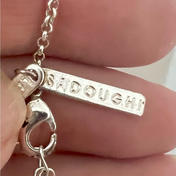 Lele Sadoughi Silver Tone Circle Necklace - Picture 3 of 5